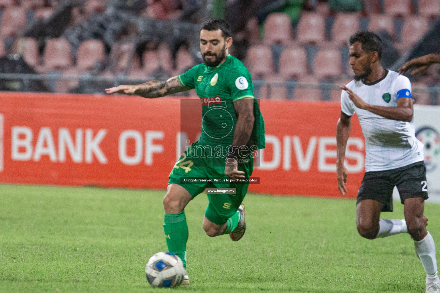 Maziya Sports and Recreation Club vs Super United Sports in Ooredoo Dhivehi Premier League 2021/22 on 12th July 2022, held in National Football Stadium, Male', Maldives Photos: Maanish/ Images mv