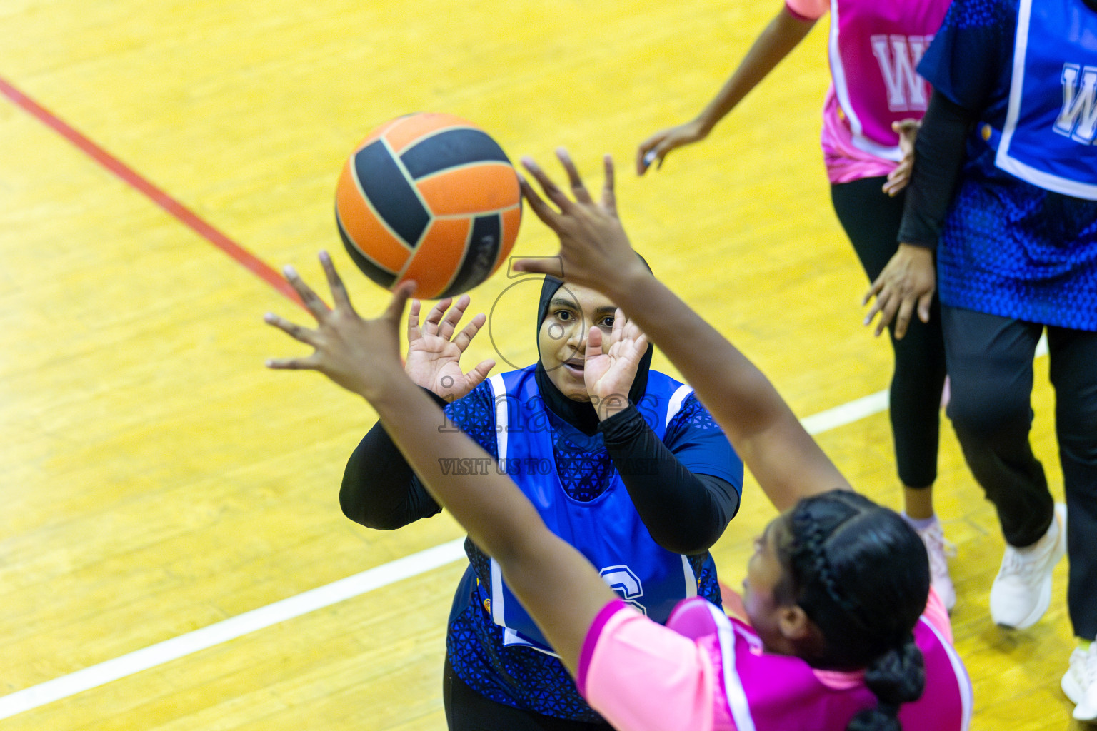 Day 4 of 21st National Netball Tournament was held in Social Canter at Male', Maldives on Saturday, 11th May 2024. Photos: Mohamed Mahfooz Moosa / images.mv