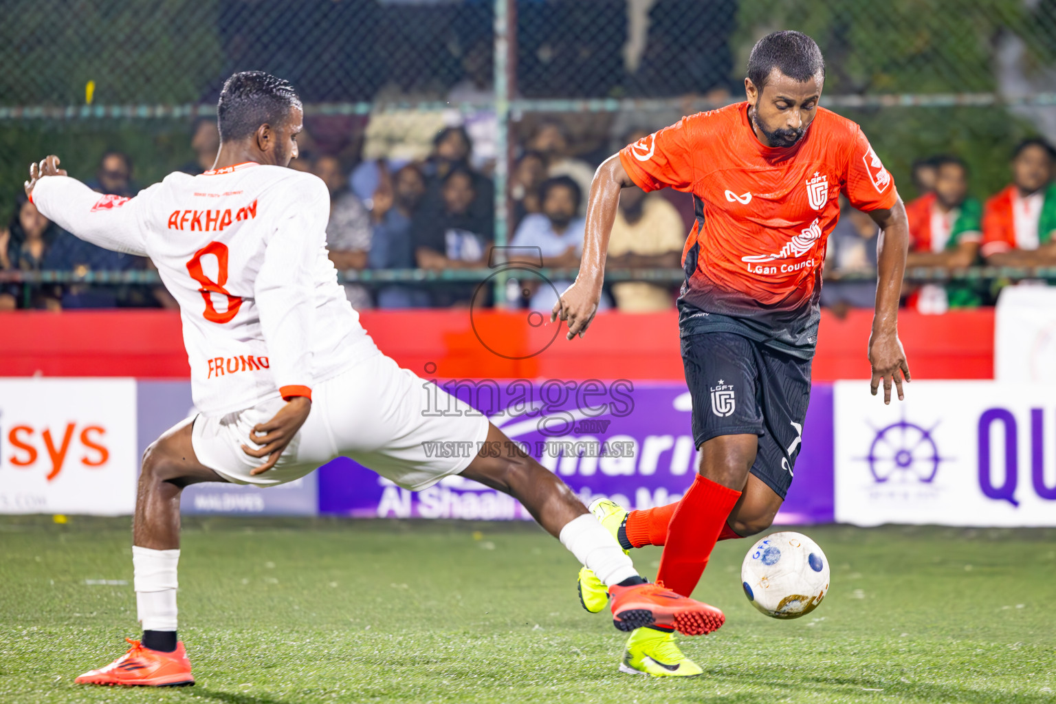L Gan vs L Isdhoo in Laamu Atoll Finals Day 26 of Golden Futsal Challenge 2025 was held on Thursday , 30th January 2025, in Hulhumale', Maldives. Photos: Ismail Thoriq / images.mv