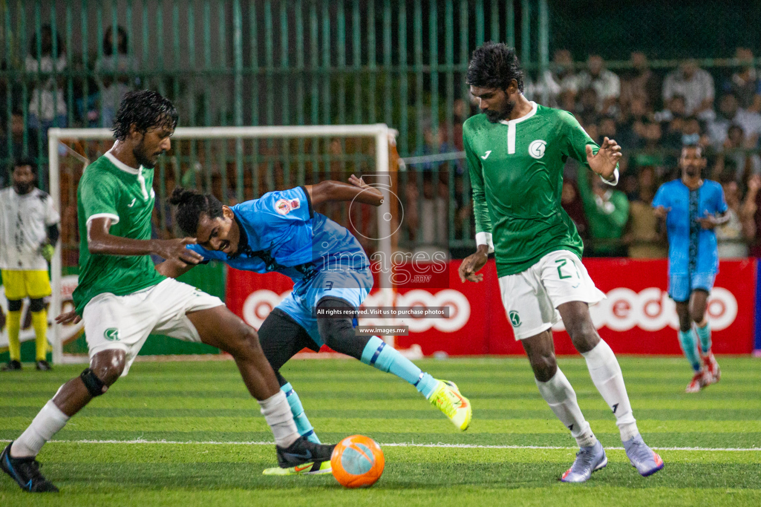 Team FSM vs Club HDC in the Quarter Finals of Club Maldives 2021 held at Hulhumale;, on 12th December 2021 Photos: Nasam / images.mv