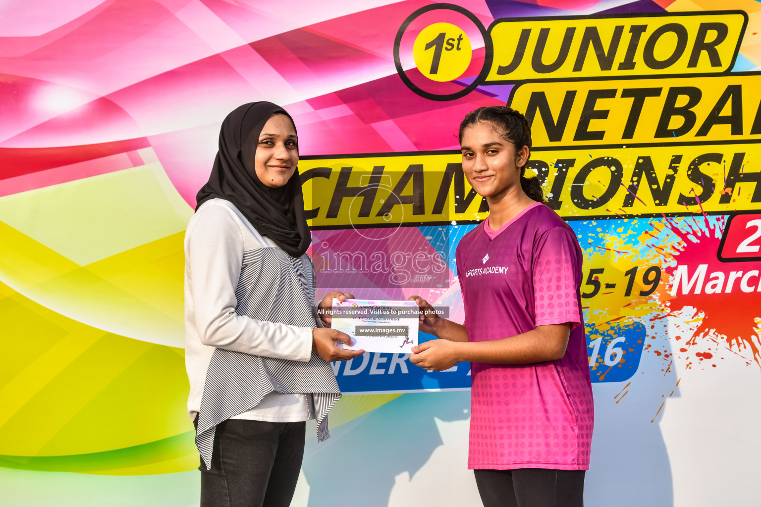 Day 13 of Junior Netball Championship 2022 held in Male', Maldives. Photos by Nausham Waheed