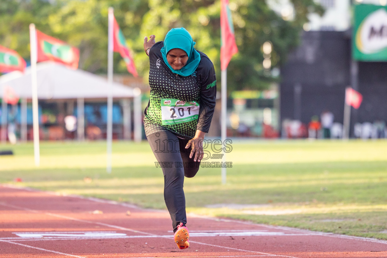 Day 1 of 33rd National Athletics Championship was held in Ekuveni Track at Male', Maldives on Thursday, 5th September 2024. Photos: Shuu Abdul Sattar / images.mv