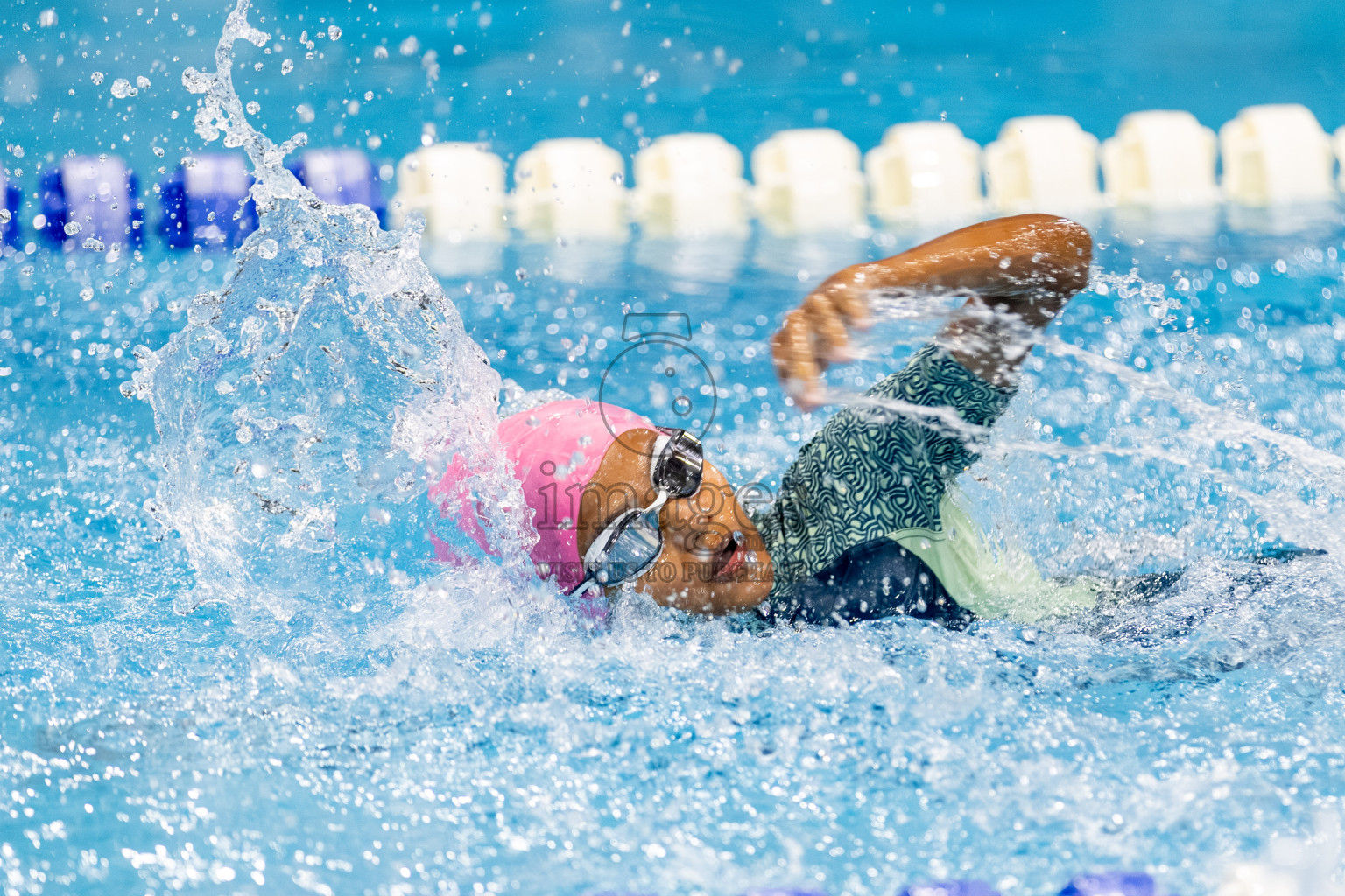 Day 4 of BML 6th National Kids Swimming Kids Festival 2025 held in Hulhumale', Maldives on Thursday, 6th November 2024. Photos: Hassan Simah / images.mv