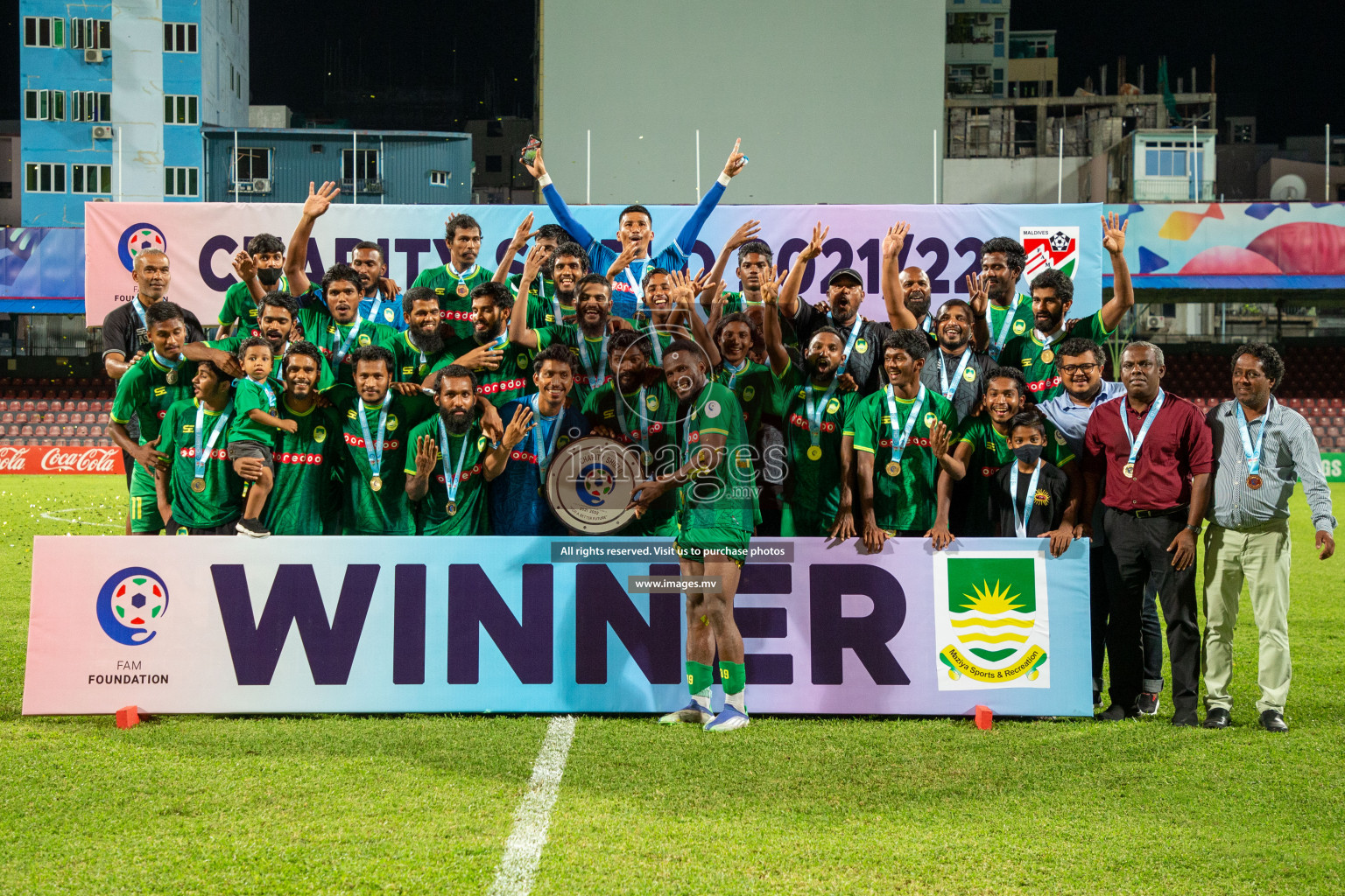 Maziya SRC vs Club Valencia in the Community Shield Match 2021/2022 on 15 December 2021 held in Male', Maldives. Photos: Hassan Simah / images.mv