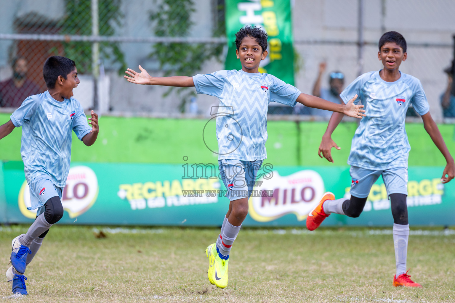 Day 3 of MILO Academy Championship 2025 (U-12) was held at Henveiru Stadium in Male', Maldives on Saturday, 3rd May 2025. Photos: Ismail Thoriq / images.mv