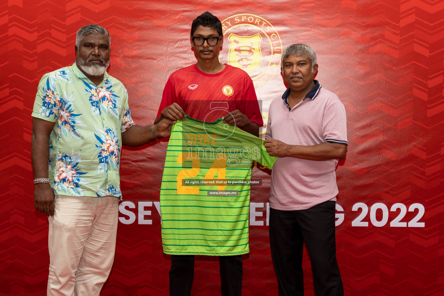 Victory Sports Club Jersey Unveiling 2022 on 14th July 2022, held in Jamaaludheen School Hall, Male', Maldives  Photos: Hassan Simah / Images.mv