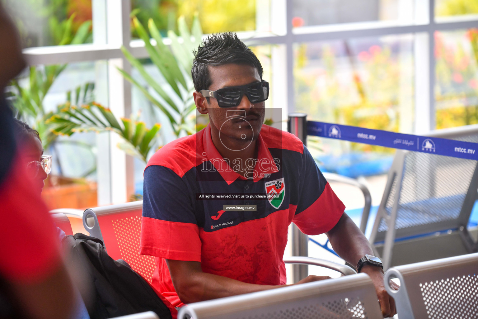 The Senior Men's National Team depart to Japan Training Camp from Maafannu Bus Terminal, Male', Maldives on 5th June 2023 Photos: Nausham Waheed/ Images.mv