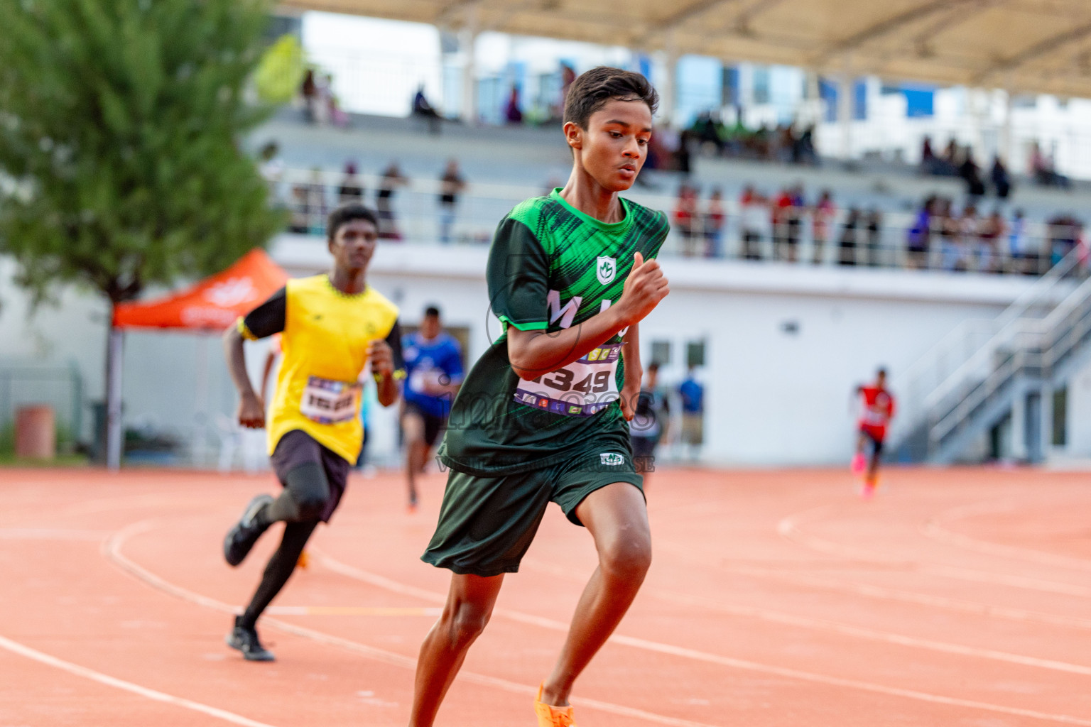 Day 2 of MWSC Interschool Athletics Championships 2024 held in Hulhumale Running Track, Hulhumale, Maldives on Sunday, 10th November 2024. 
Photos by: Hassan Simah / Images.mv