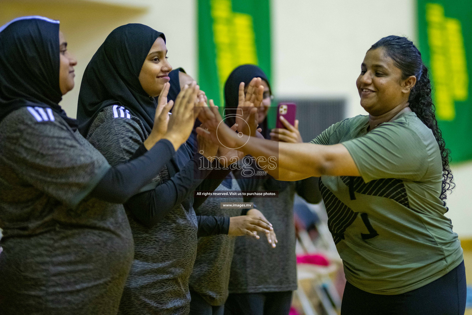 Kulhudhuffushi Youth & R.C vs Club Green Streets in the Finals of Milo National Netball Tournament 2021 (Women's) held on 5th December 2021 in Male', Maldives Photos: Ismail Thoriq / images.mv