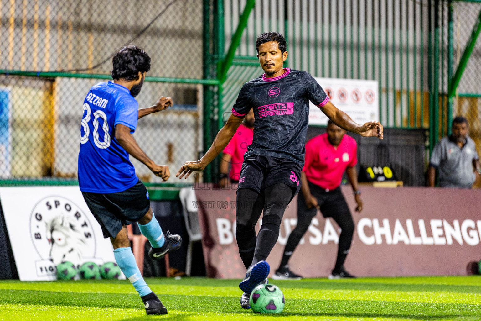 FC Calms Blue vs JJ Sports Club in Day 1 of Quarter Finals of BG Futsal Challenge 2024 was held on Friday , 29th March 2024, in Male', Maldives Photos: Nausham Waheed / images.mv