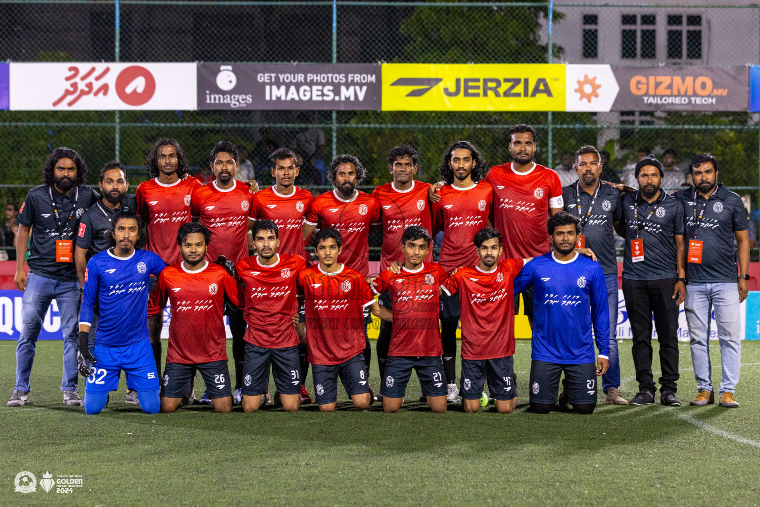 HDh Nolhivaran vs HDh Kumundhoo in Day 6 of Golden Futsal Challenge 2024 was held on Saturday, 20th January 2024, in Hulhumale', Maldives
Photos: Ismail Thoriq / images.mv