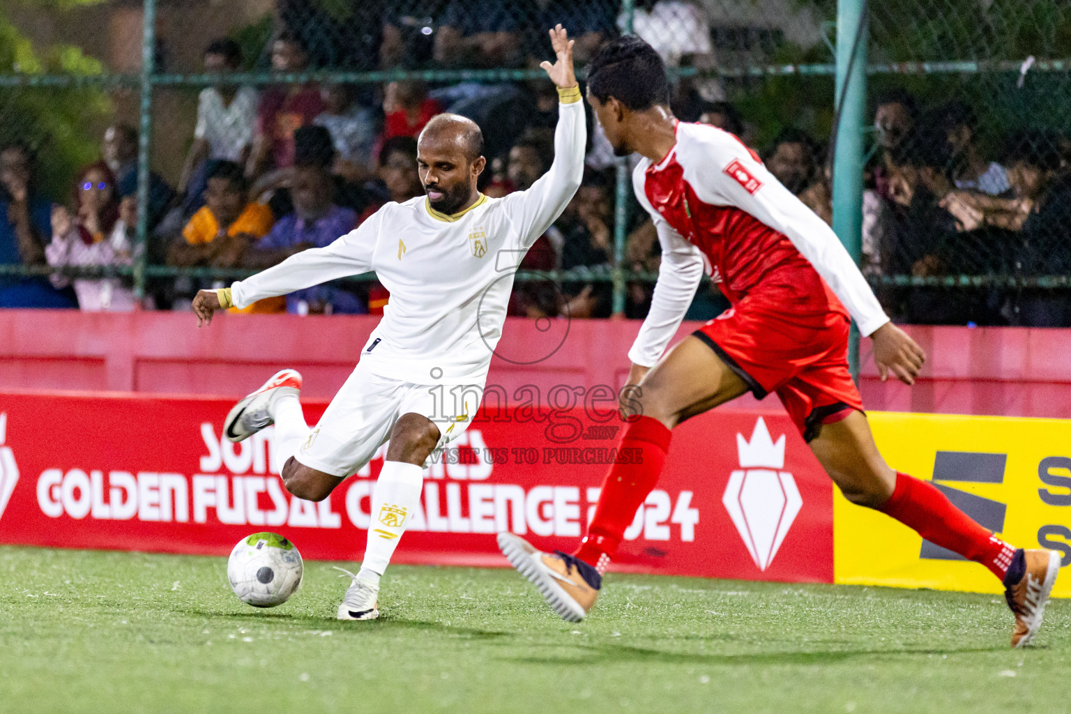 Th. Madifushi  VS  Th. Thimarafushi in Day 11 of Golden Futsal Challenge 2024 was held on Thursday, 25th January 2024, in Hulhumale', Maldives
Photos: Nausham Waheed / images.mv