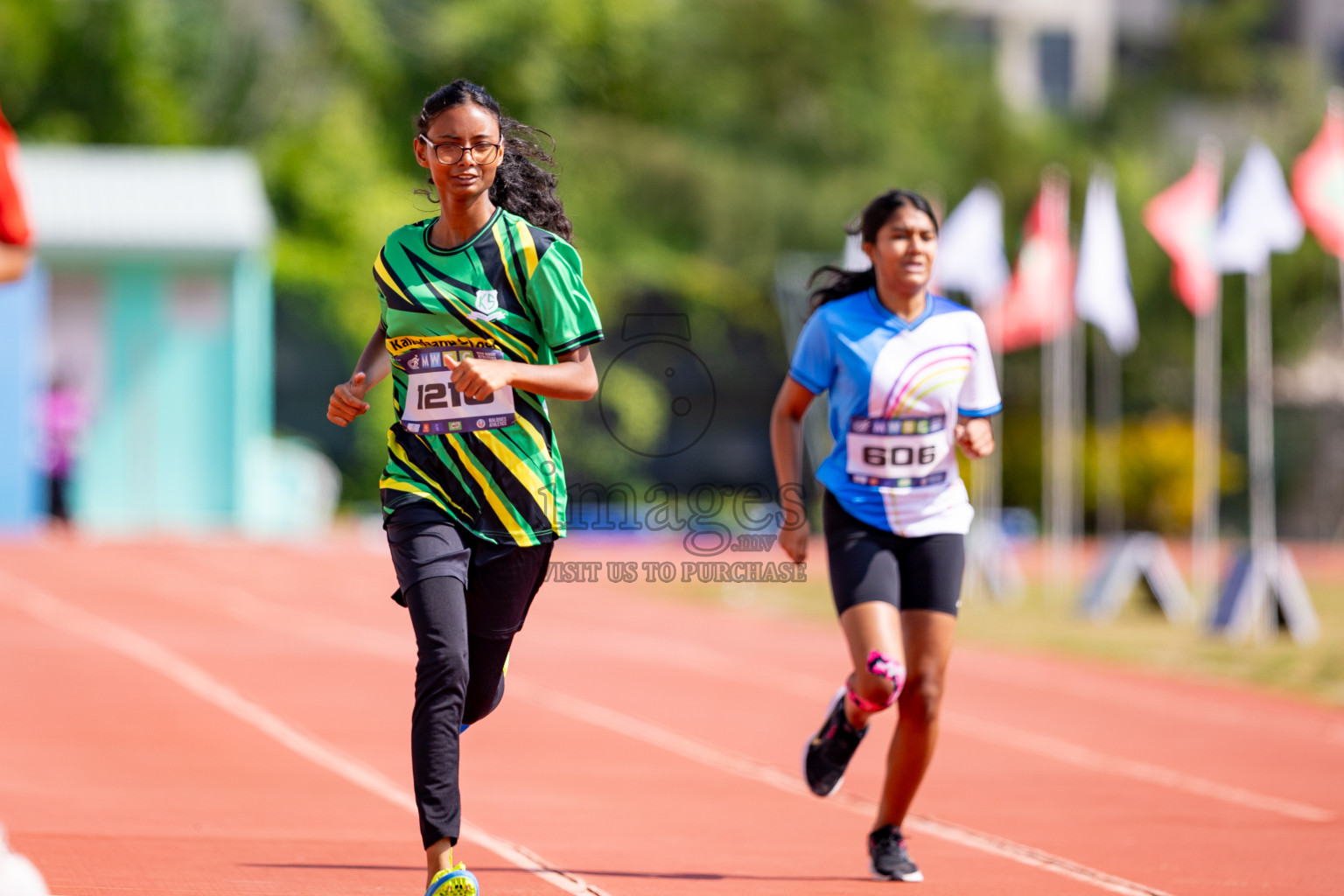 Day 3 of MWSC Interschool Athletics Championships 2024 held in Hulhumale Running Track, Hulhumale, Maldives on Monday, 11th November 2024. 
Photos by: Hassan Simah / Images.mv