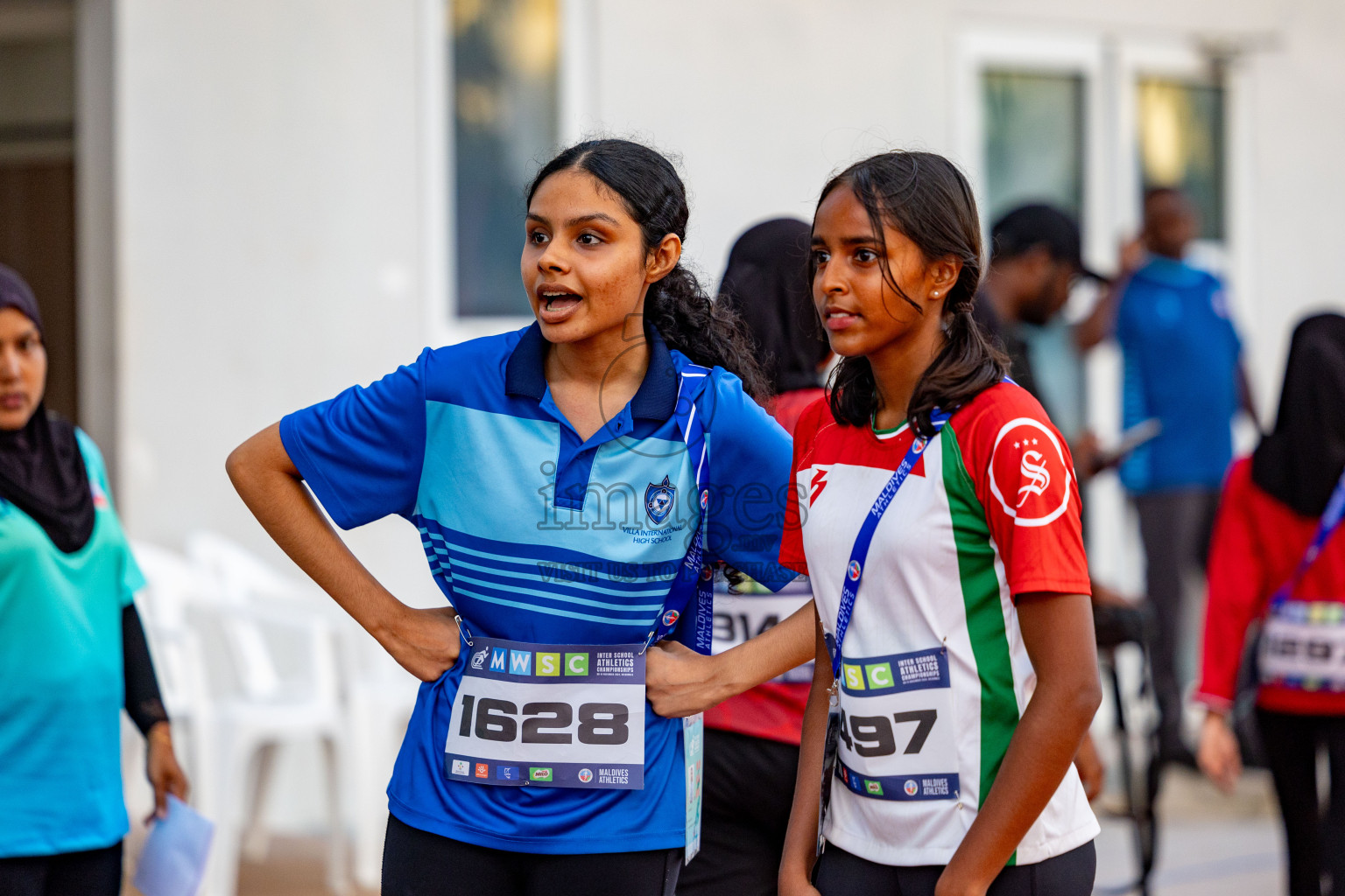 Day 1 of MWSC Interschool Athletics Championships 2024 held in Hulhumale Running Track, Hulhumale, Maldives on Saturday, 9th November 2024. 
Photos by: Hassan Simah / Images.mv