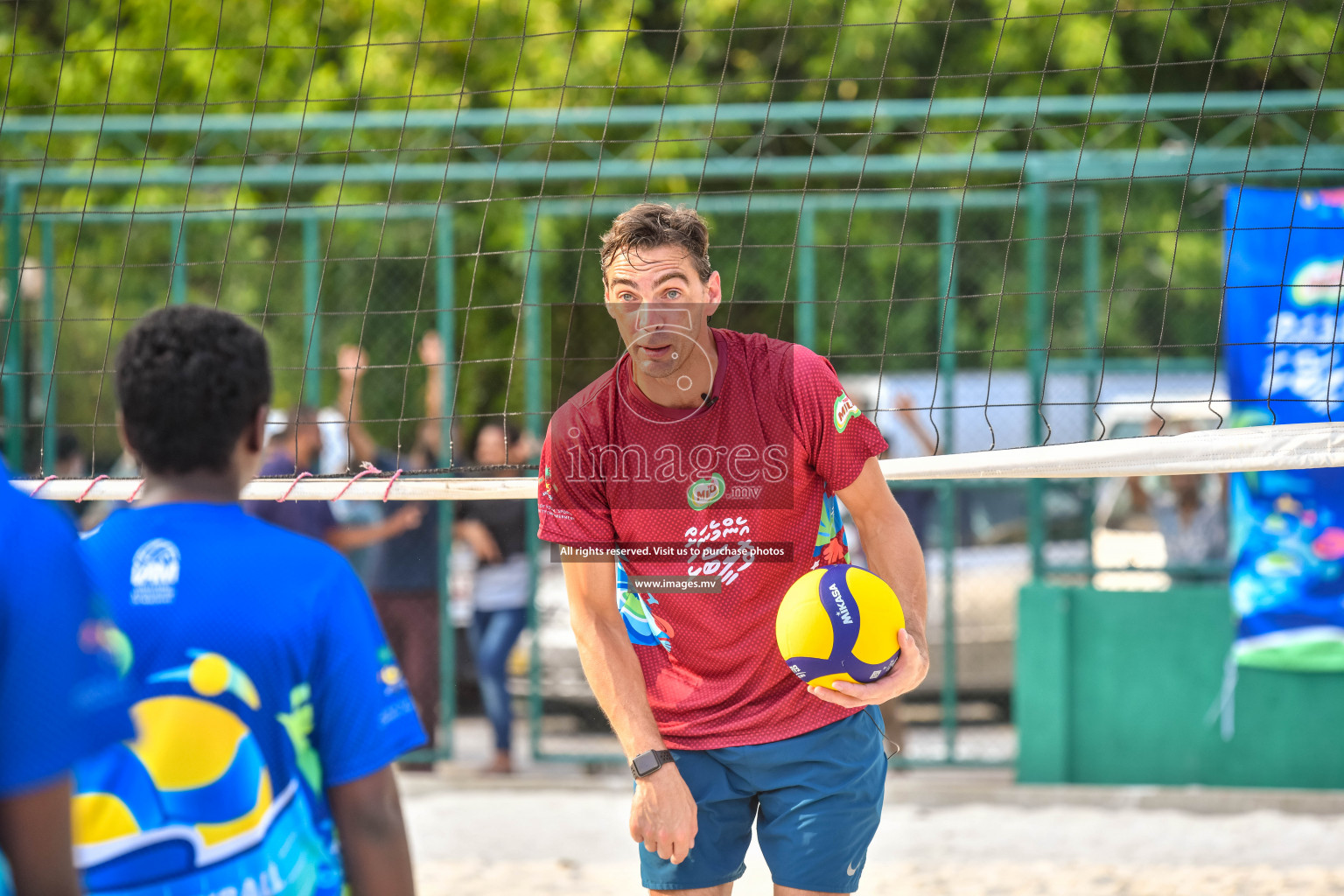 Vollyball players trainning session with Giba Photos by Nausham waheed