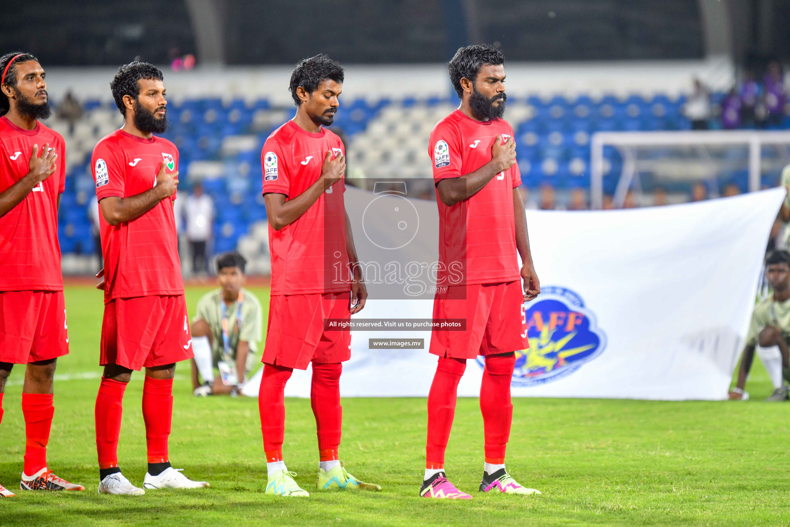 Maldives vs Bhutan in SAFF Championship 2023 held in Sree Kanteerava Stadium, Bengaluru, India, on Wednesday, 22nd June 2023. Photos: Nausham Waheed / images.mv