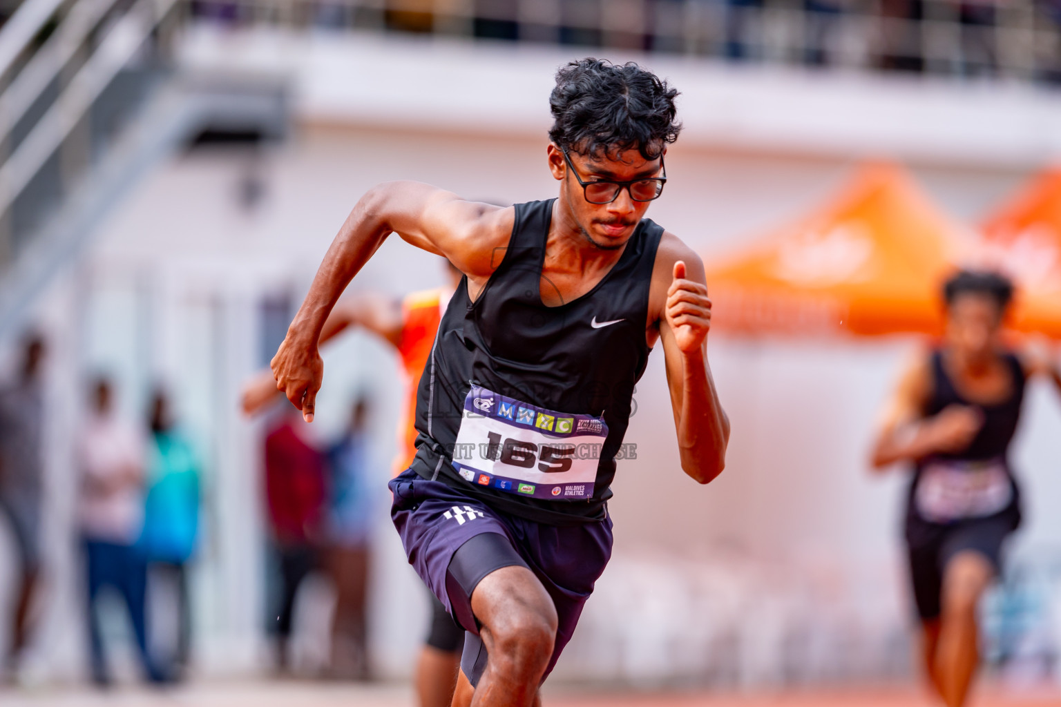 Day 6 of MWSC Interschool Athletics Championships 2024 held in Hulhumale Running Track, Hulhumale, Maldives on Thursday, 14th November 2024. Photos by: Nausham Waheed / Images.mv