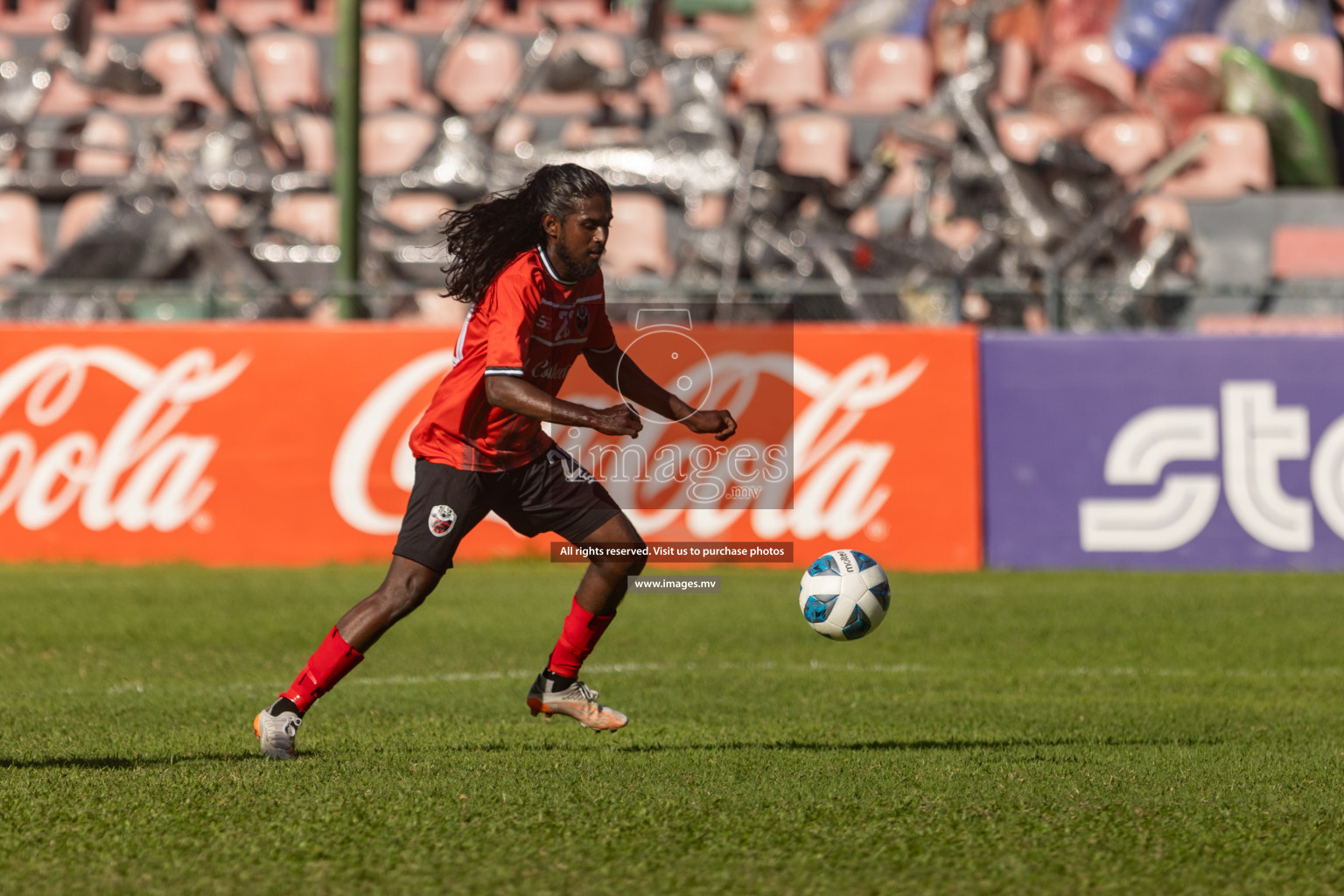 Biss Buru Sports vs JJ Sports Club  in 2nd Division 2022 on 14th July 2022, held in National Football Stadium, Male', Maldives Photos: Hassan Simah / Images.mv