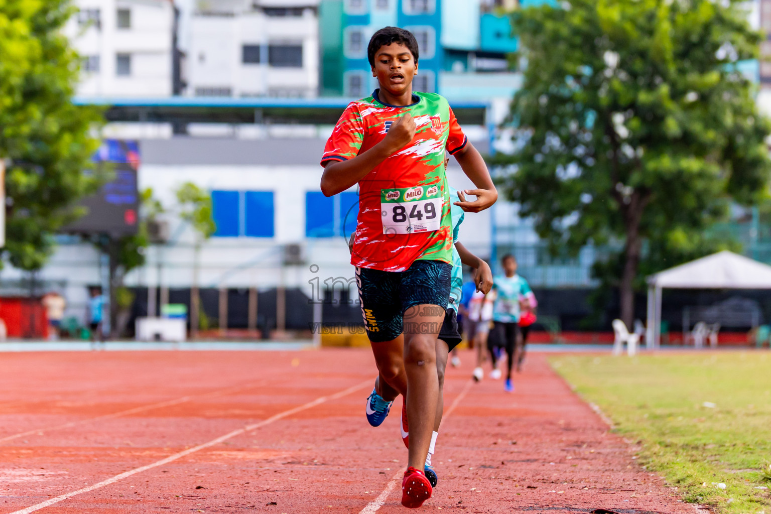 Day 5 of Inter-school Athletics Championship 2025 held in Ekuveni Synthetic Track, Male', Maldives on Saturday, 11th October 2025. Photos by: Nausham Waheed / Images.mv