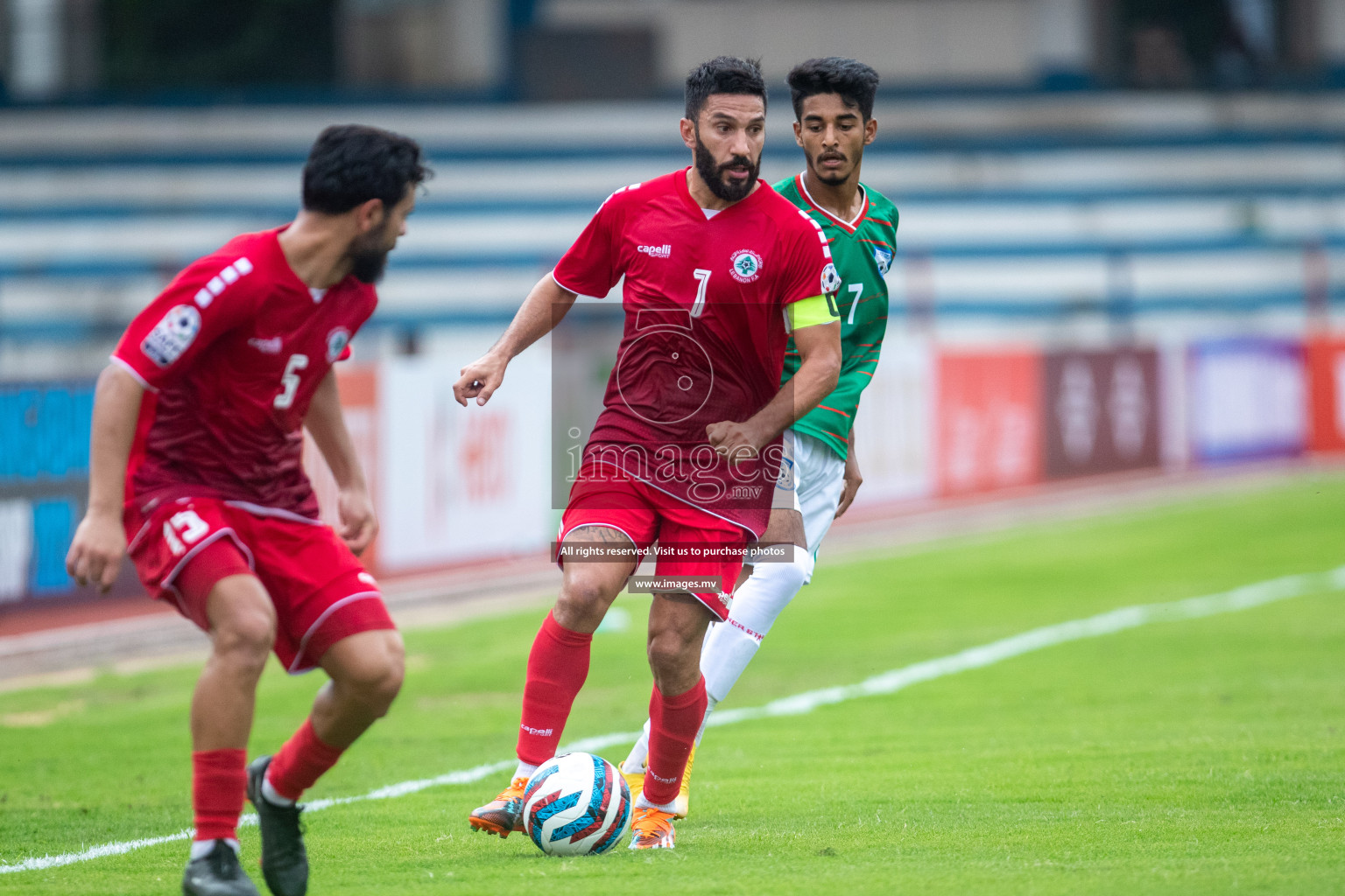 Lebanon vs Bangladesh in SAFF Championship 2023 held in Sree Kanteerava Stadium, Bengaluru, India, on Wednesday, 22nd June 2023. Photos: Nausham Waheed / images.mv