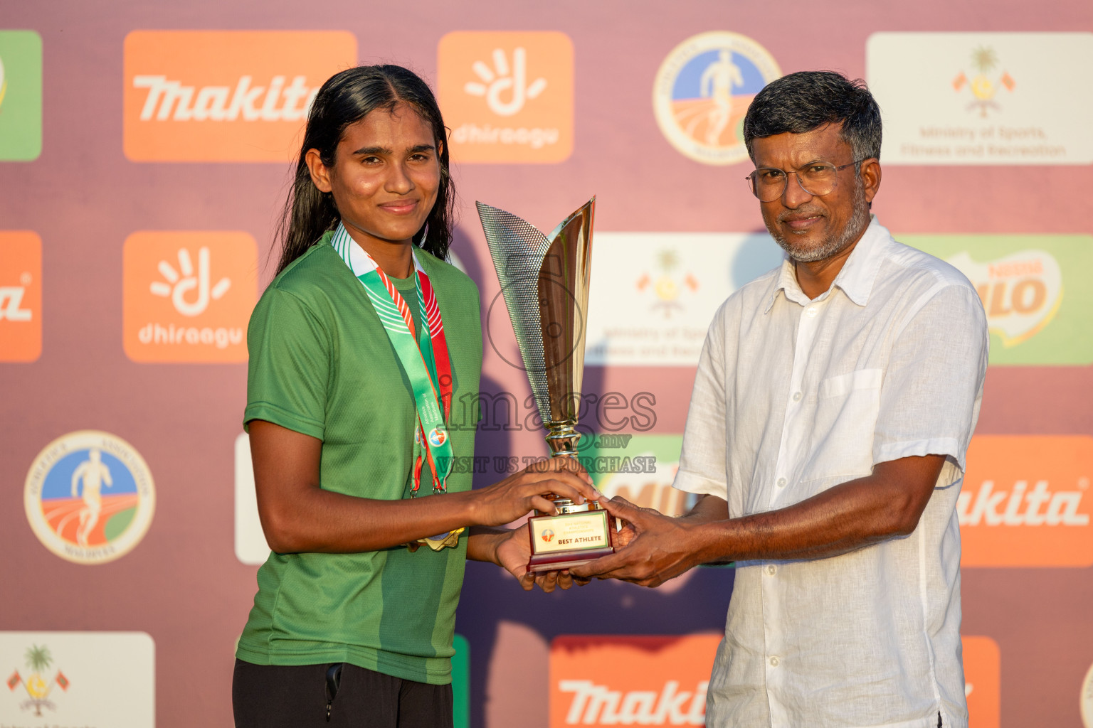 Day 3 of 33rd National Athletics Championship was held in Ekuveni Track at Male', Maldives on Saturday, 7th September 2024. Photos: Suaadh Abdul Sattar / images.mv