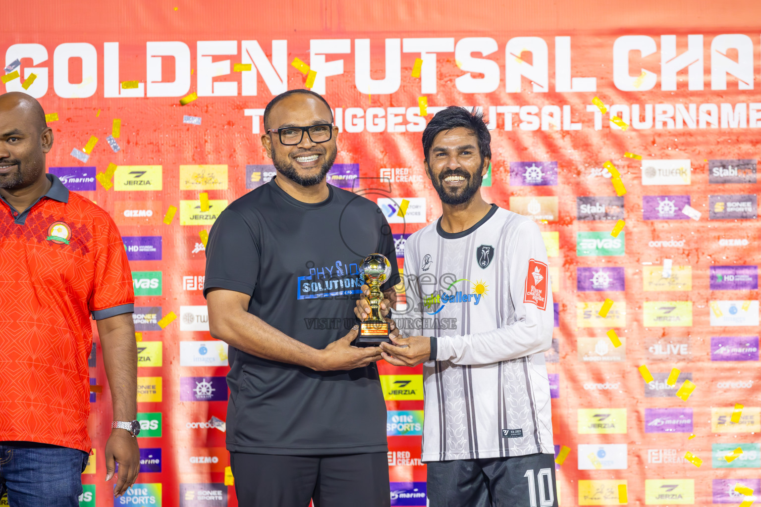 N Holhudhoo vs N Miladhoo in Noonu Atoll Final in Day 24 of Golden Futsal Challenge 2025 was held on Tuesday , 28th January 2025, in Hulhumale', Maldives. Photos: Ismail Thoriq / images.mv