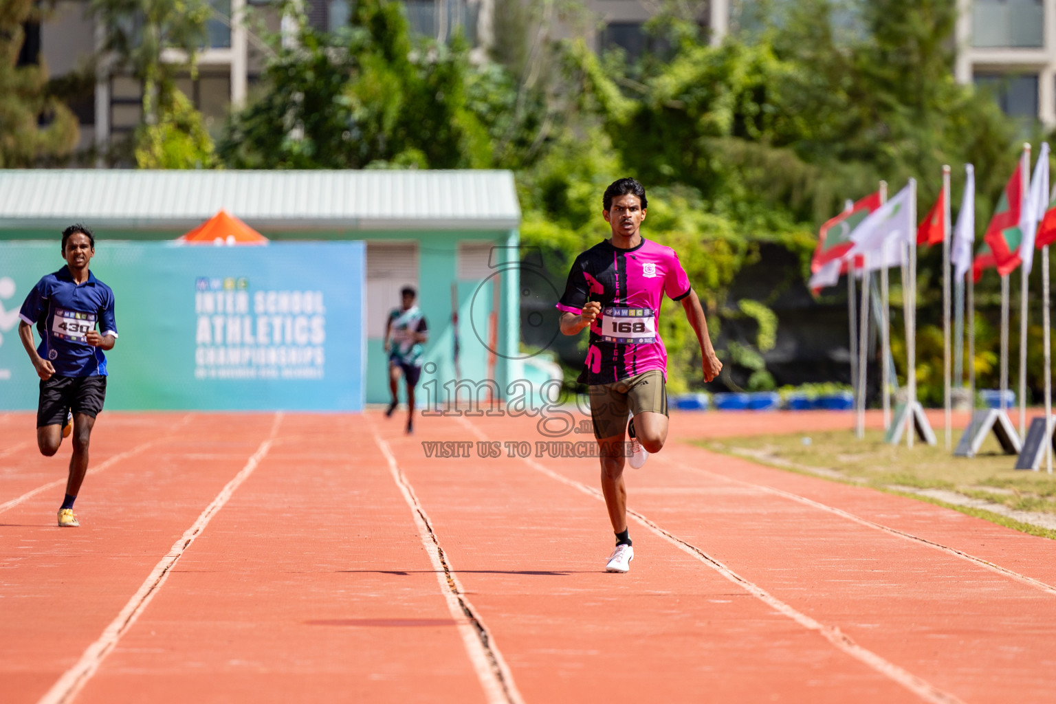 Day 2 of MWSC Interschool Athletics Championships 2024 held in Hulhumale Running Track, Hulhumale, Maldives on Sunday, 10th November 2024. 
Photos by:  Hassan Simah / Images.mv