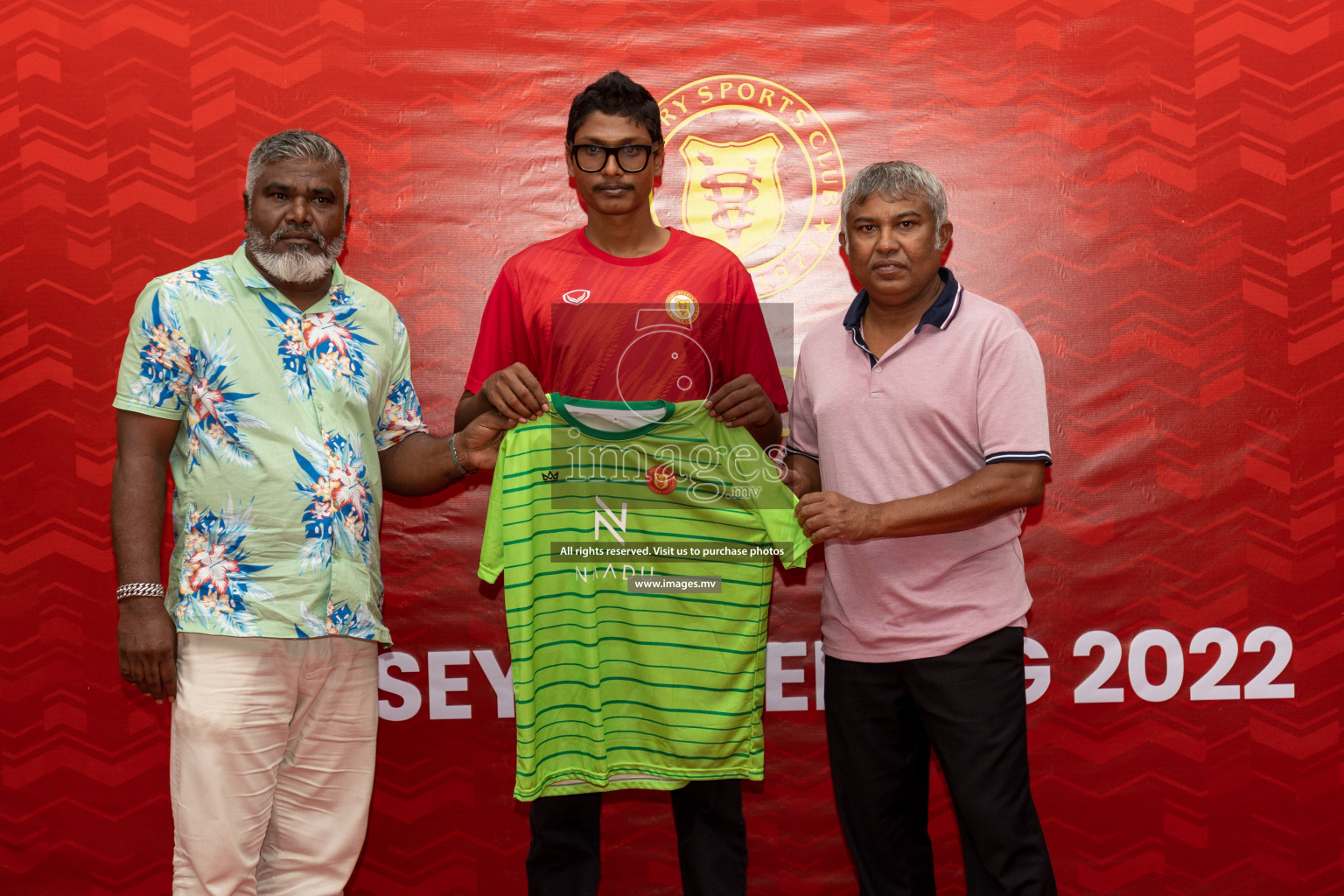 Victory Sports Club Jersey Unveiling 2022 on 14th July 2022, held in Jamaaludheen School Hall, Male', Maldives  Photos: Hassan Simah / Images.mv