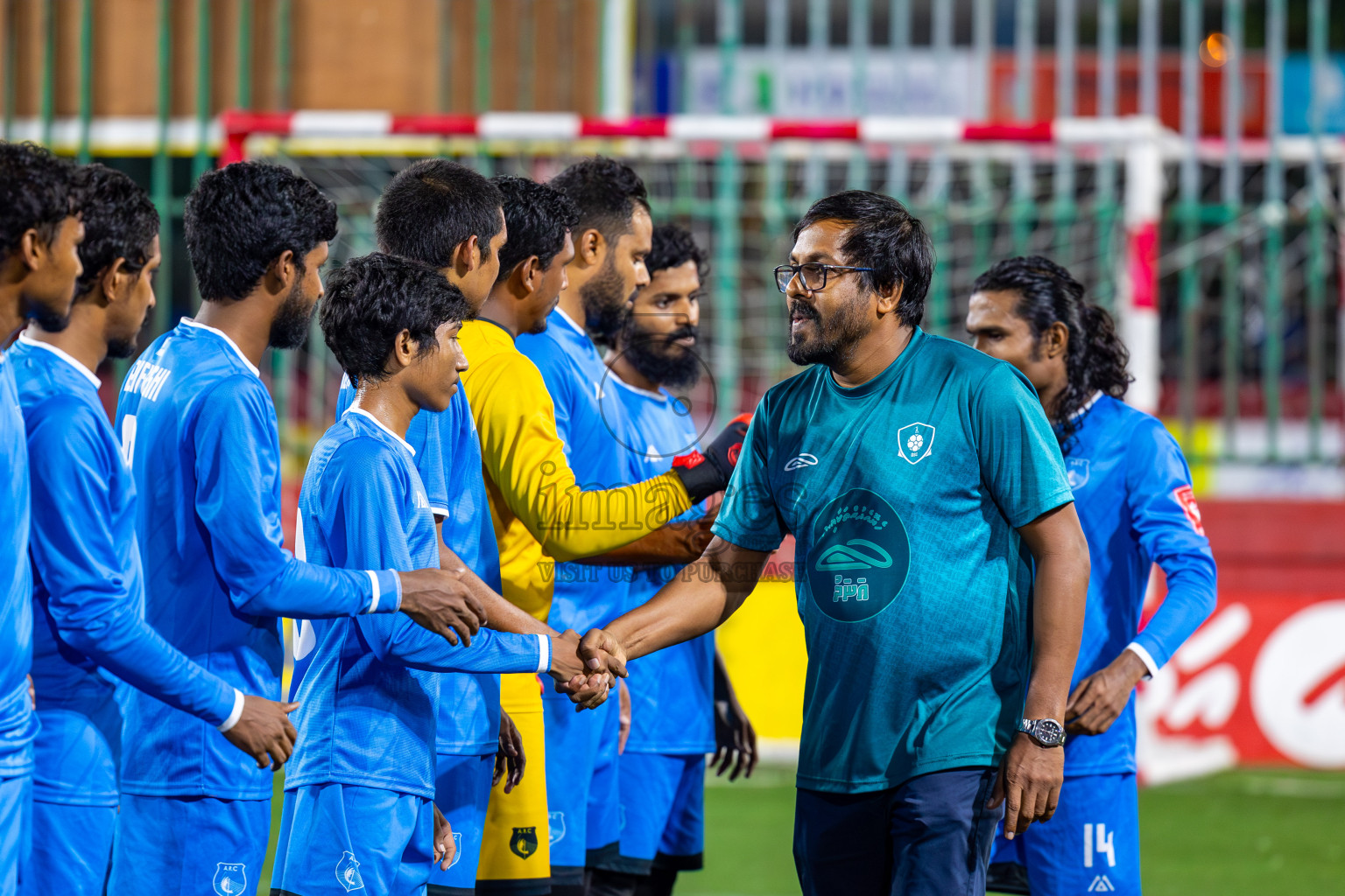 R Dhuvaafaru vs R Alifushi on Day 37 of Golden Futsal Challenge 2024 was held on Thursday, 22nd February 2024, in Hulhumale', Maldives
Photos: Mohamed Mahfooz Moosa/ images.mv