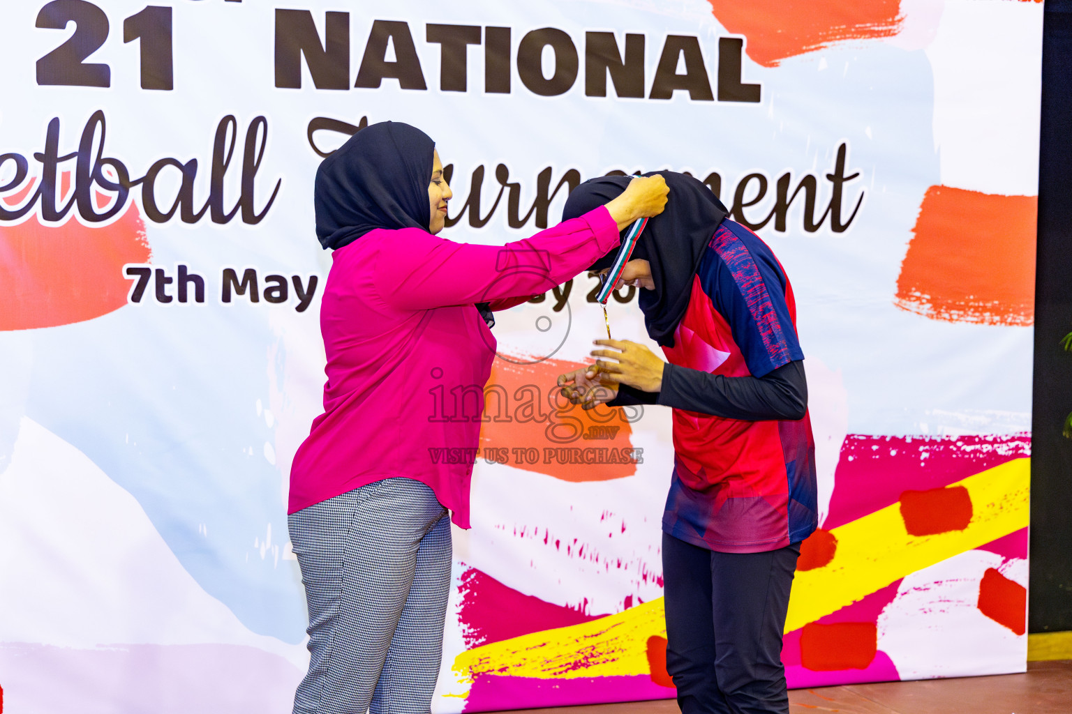 Club Matrix vs Club Green Streets in Final of 21st National Netball Tournament was held in Social Canter at Male', Maldives on Wednesday, 22nd May 2024. Photos: Nausham Waheed / images.mv