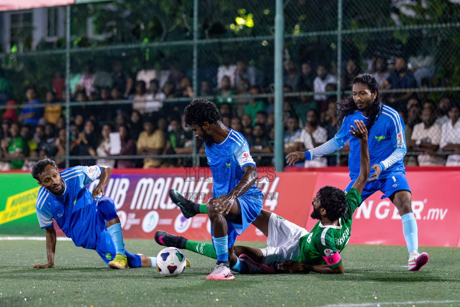 CLUB HDC vs CLUB FEN in Club Maldives Cup 2024 held in Rehendi Futsal Ground, Hulhumale', Maldives on Monday, 23rd September 2024. 
Photos: Mohamed Mahfooz Moosa / images.mv