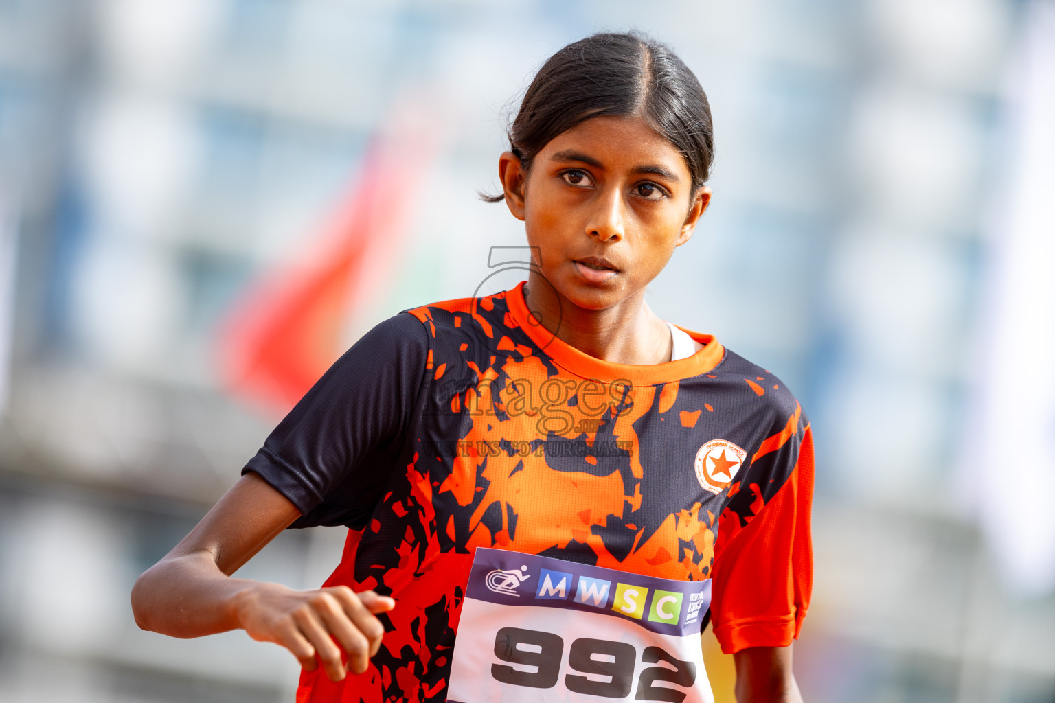 Day 1 of MWSC Interschool Athletics Championships 2024 held in Hulhumale Running Track, Hulhumale, Maldives on Saturday, 9th November 2024. 
Photos by: Ismail Thoriq / images.mv