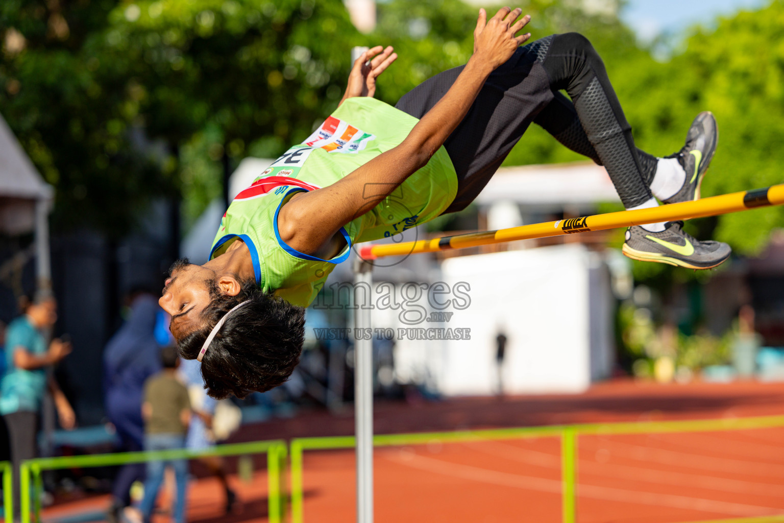 Day 2 of 12th Milo Association Championships was held in Ekuveni Track at Male', Maldives on Friday, 25th April 2025. Photos: Hassan Simah / images.mv