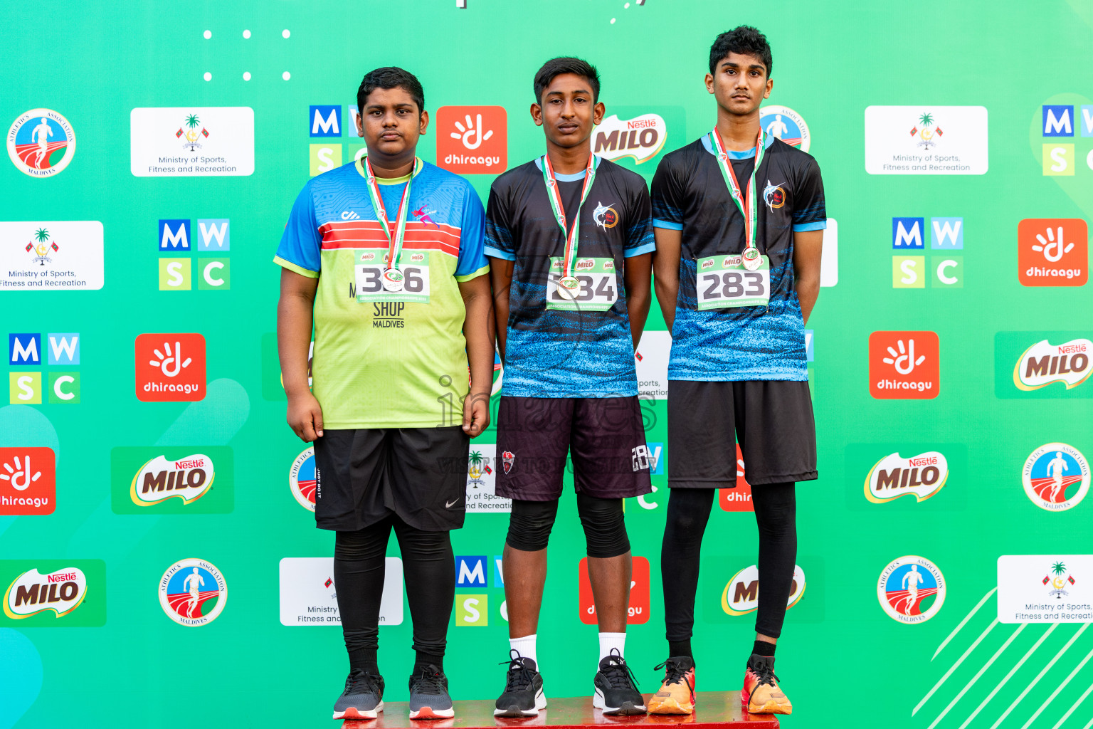 Day 2 of 12th Milo Association Championships was held in Ekuveni Track at Male', Maldives on Friday, 25th April 2025. Photos: Hassan Simah / images.mv