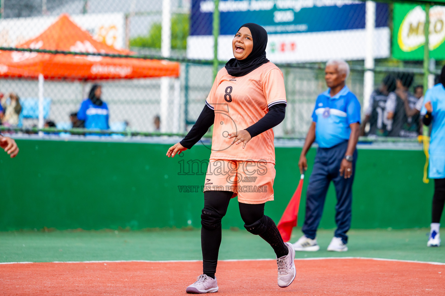 Addu Sports Club vs Club Volleyball in Milo National Junior Volleyball Championship 2025 Day 3 was held on Monday, 24th November 2025 at Ekuveni Turf Court Male', Maldives. Photos: Nausham Waheed / images.mv