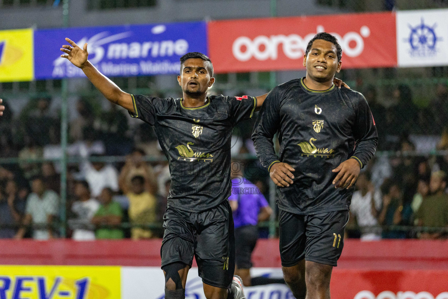 HA Utheem VS HA Ihavandhoo in Day 13 of Golden Futsal Challenge 2024 was held on Saturday, 27th January 2024, in Hulhumale', Maldives Photos: Nausham Waheed / images.mv