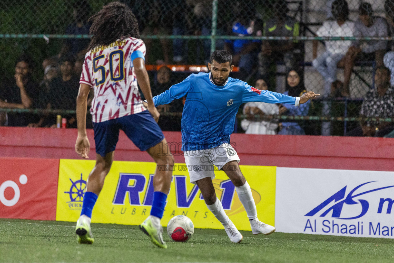 GA Nillandhoo vs GA Gemanafushi in Day 9 of Golden Futsal Challenge 2024 was held on Tuesday, 23rd January 2024, in Hulhumale', Maldives Photos: Nausham Waheed / images.mv