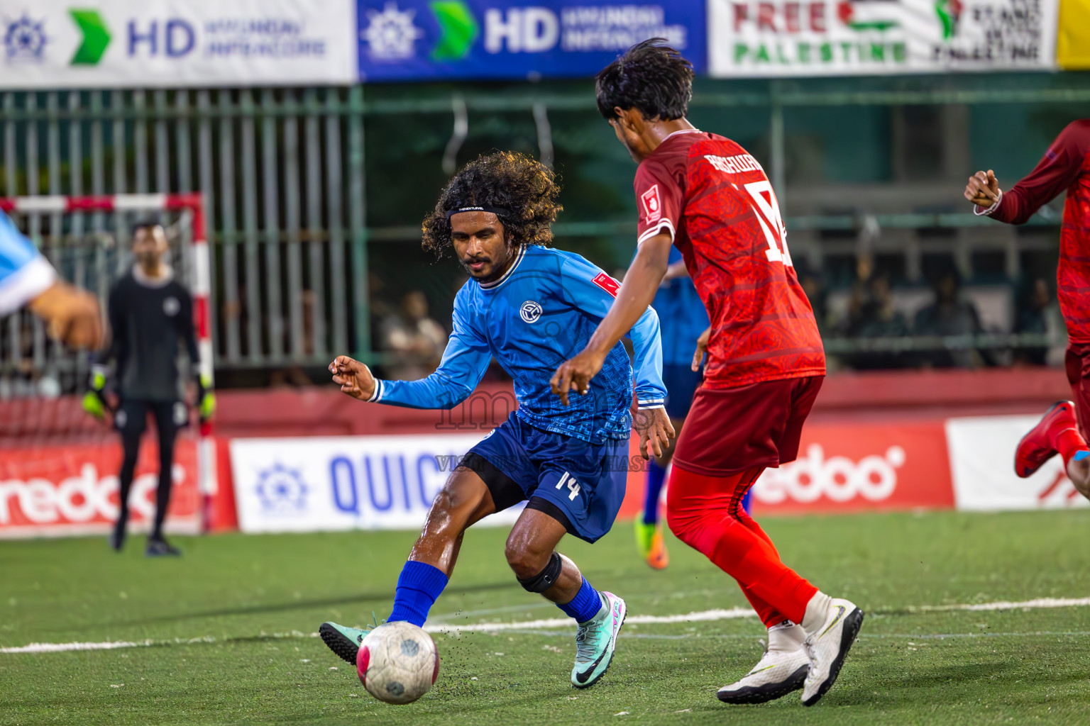 GA Dhevvadhoo vs GA Gemanafushi in Day 24 of Golden Futsal Challenge 2024 was held on Wednesday , 7th February 2024 in Hulhumale', Maldives
Photos: Ismail Thoriq / images.mv