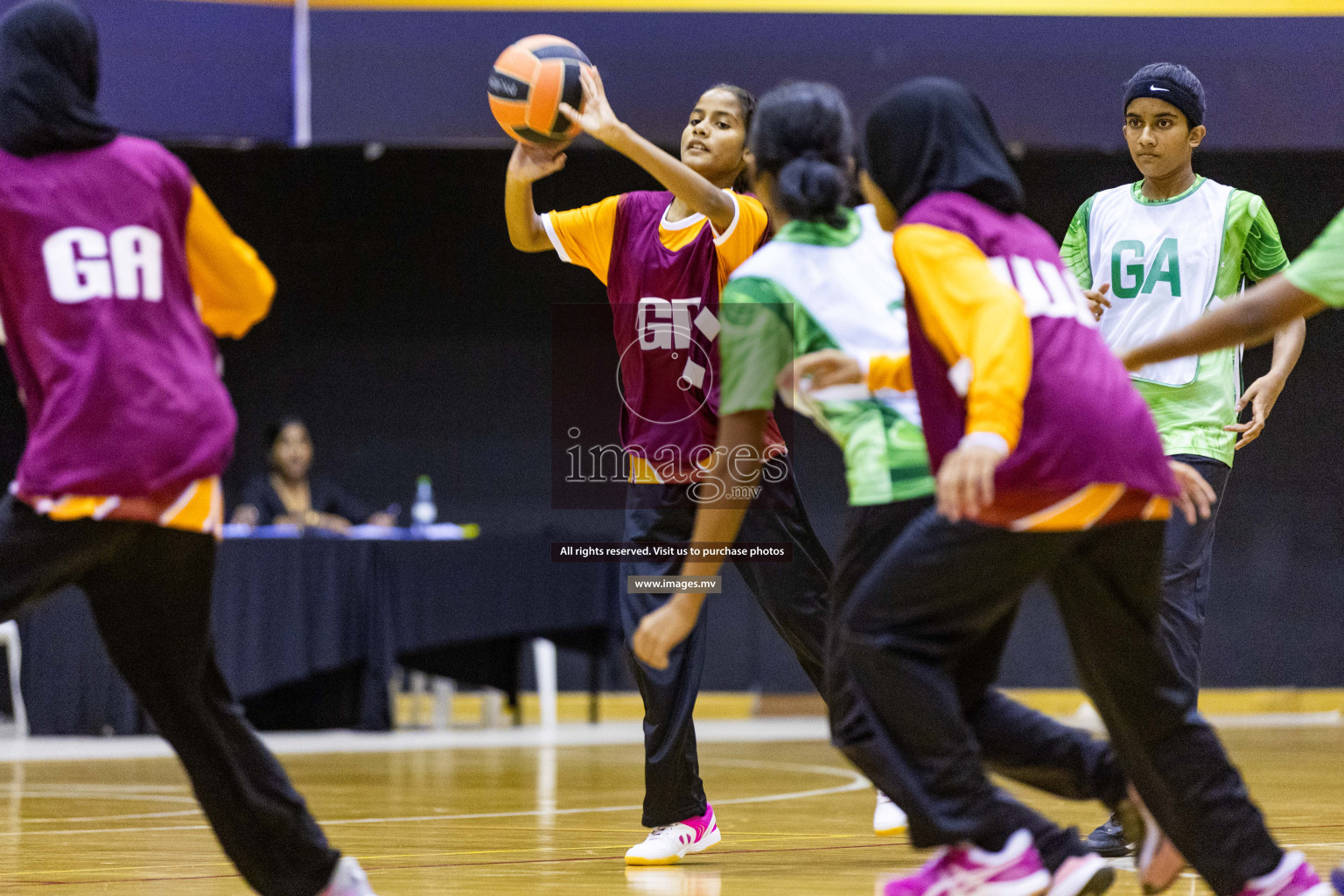 Day3 of 24th Interschool Netball Tournament 2023 was held in Social Center, Male', Maldives on 29th October 2023. Photos: Nausham Waheed, Mohamed Mahfooz Moosa / images.mv