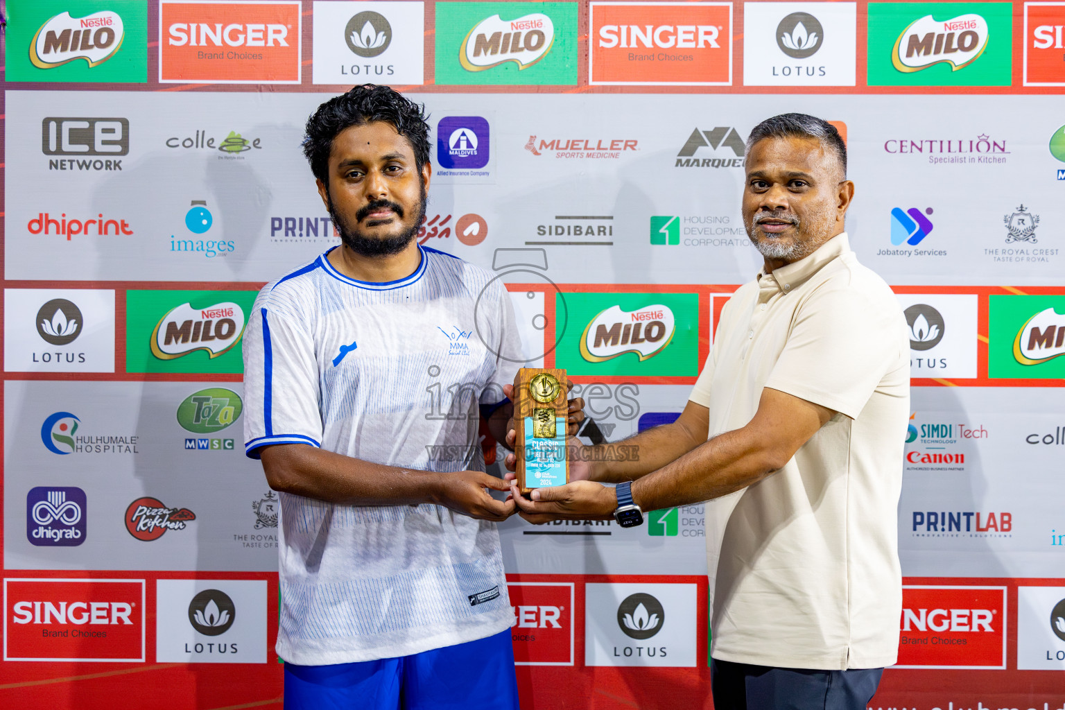 TEAM MMA vs CLUB 220 in the Semi-finals of Club Maldives Classic 2024 held in Rehendi Futsal Ground, Hulhumale', Maldives on Tuesday, 19th September 2024. 
Photos: Nausham Waheed / images.mv