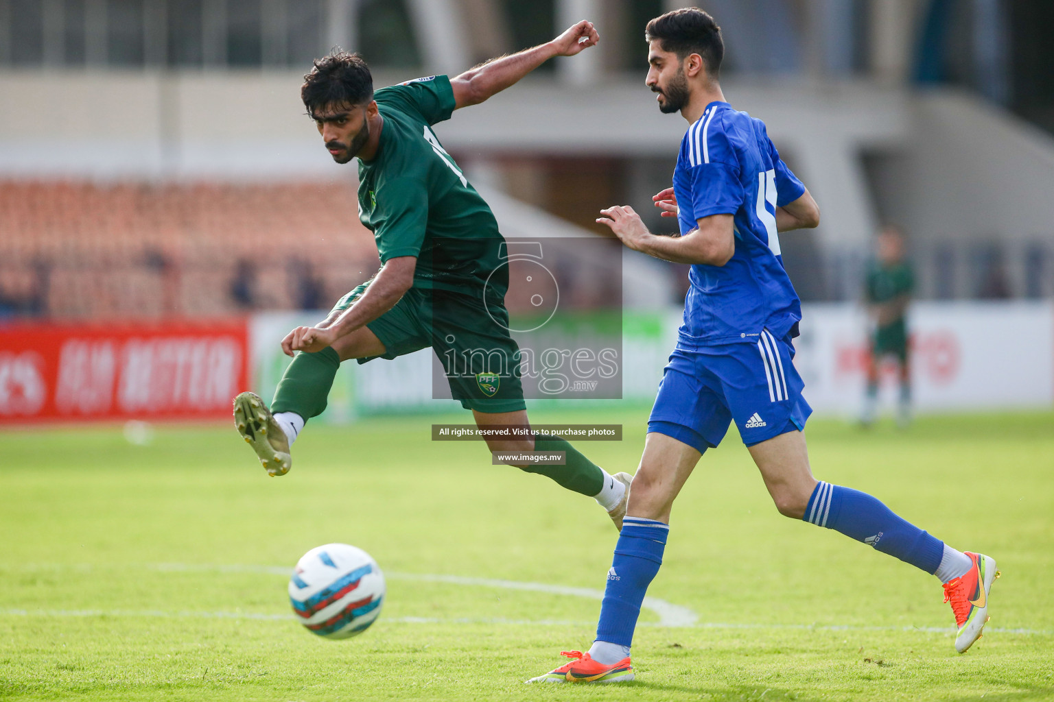 Pakistan vs Kuwait in SAFF Championship 2023 held in Sree Kanteerava Stadium, Bengaluru, India, on Saturday, 24th June 2023. Photos: Nausham Waheedh / images.mv