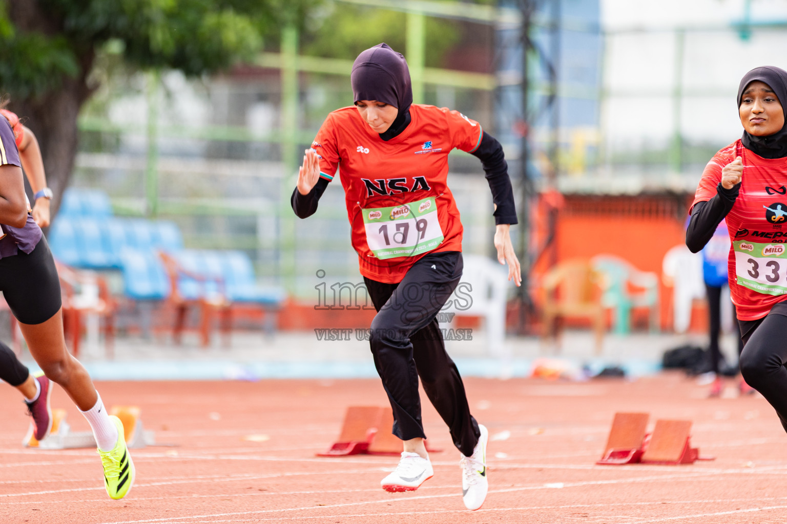 Day 1 of National Athletics Championship 2025 was held at Ekuveni Running Ground in Male', Maldives on Thursday, 14th August 2025. Photos: Areef Adam / images.mv