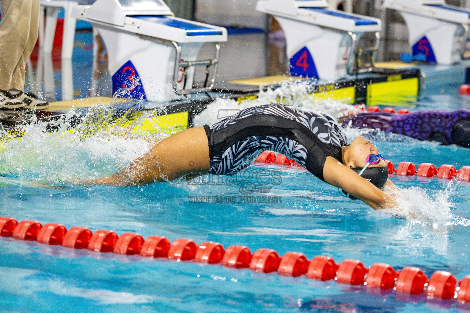 Day 5 of National Swimming Competition 2024 held in Hulhumale', Maldives on Tuesday, 17th December 2024. Photos: Hassan Simah / images.mv