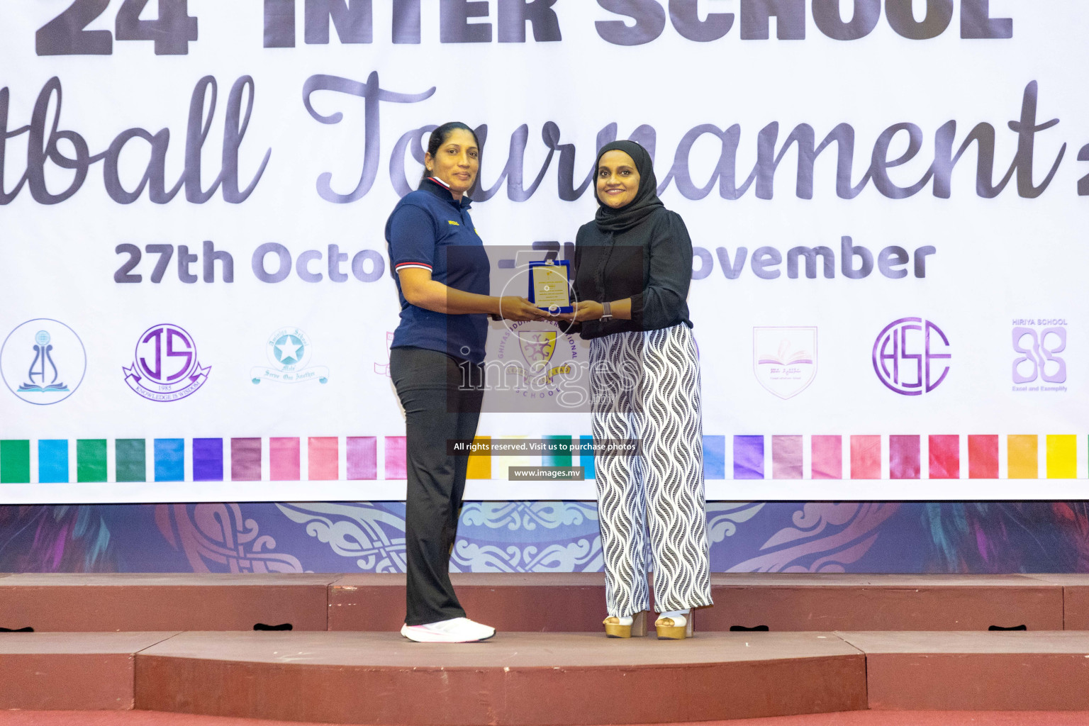 Final of 24th Interschool Netball Tournament 2023 was held in Social Center, Male', Maldives on 7th November 2023. Photos: Nausham Waheed / images.mv