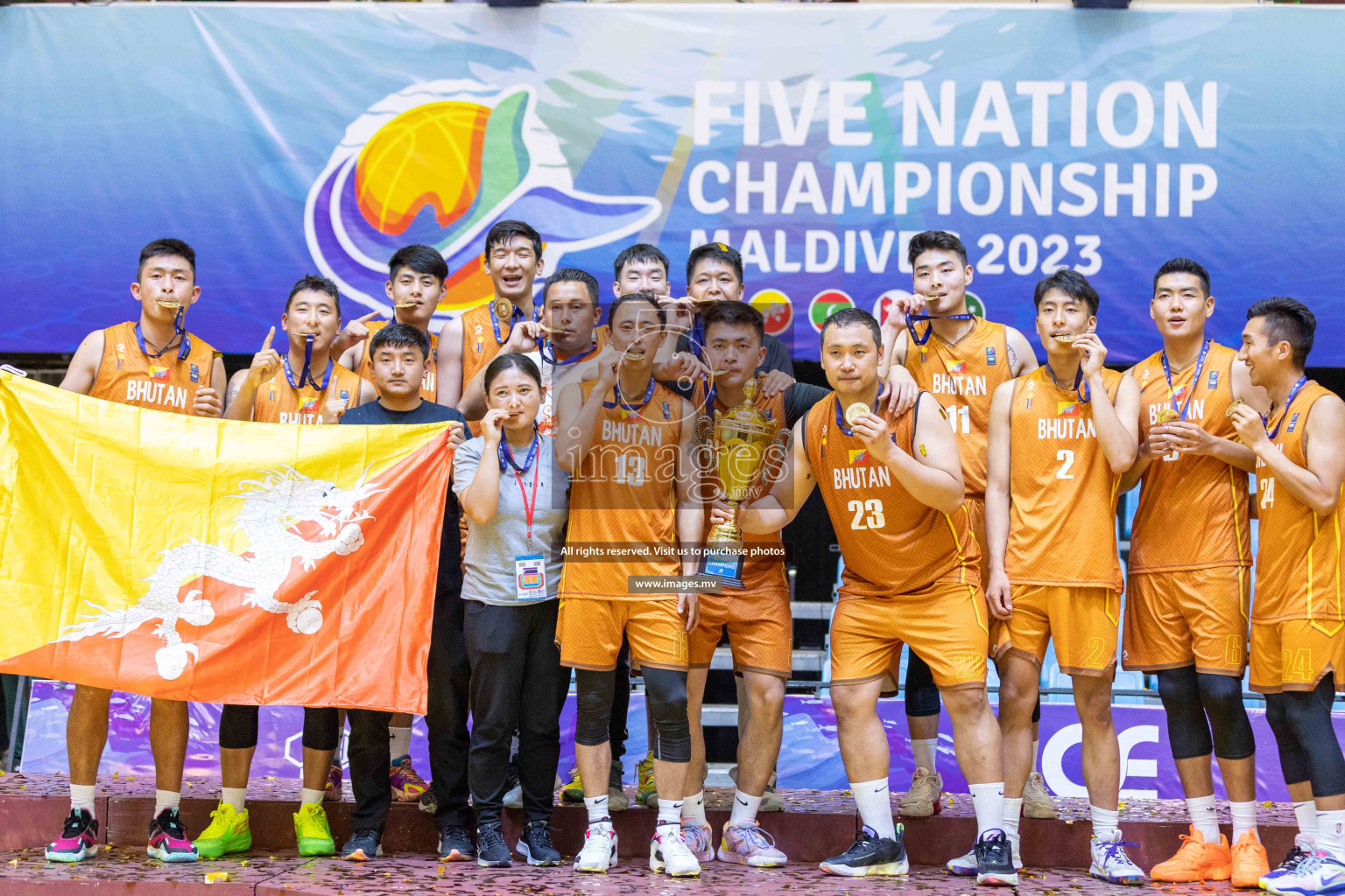 Bangladesh vs Bhutan in the final of Five Nation Championship 2023 was held in Social Center, Male', Maldives on Thursday, 22nd June 2023. Photos: Ismail Thoriq / images.mv