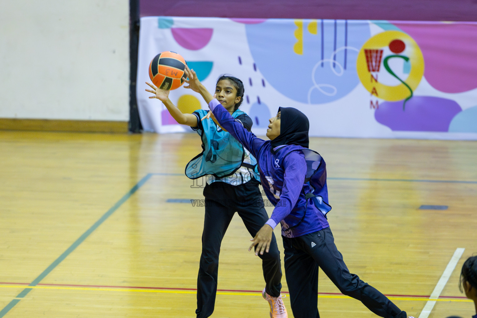 Day 13 of 25th Inter-School Netball Tournament was held in Social Center at Male', Maldives on Saturday, 24th August 2024. Photos: Mohamed Mahfooz Moosa / images.mv