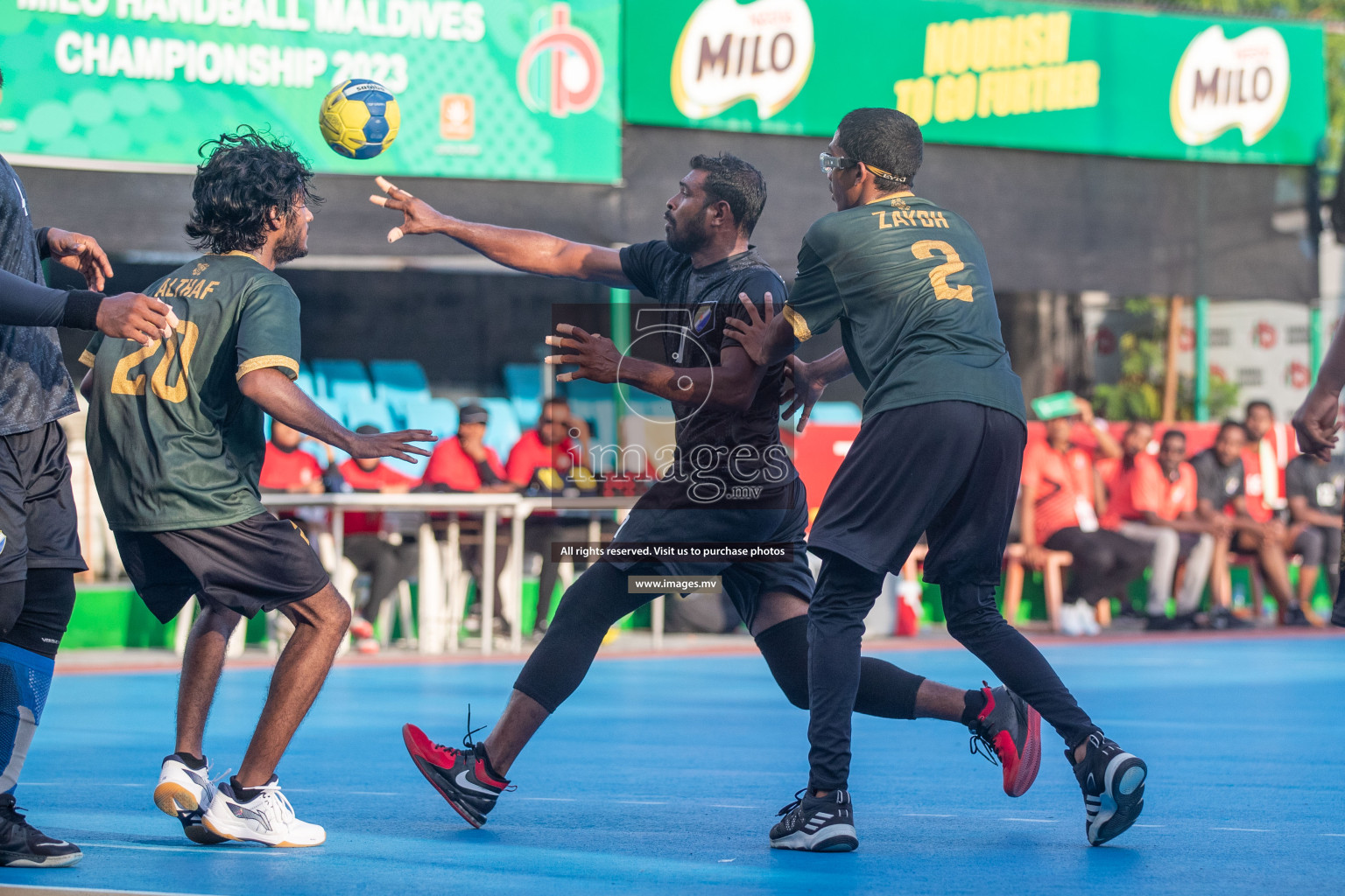 Day 5 of 6th MILO Handball Maldives Championship 2023, held in Handball ground, Male', Maldives on Friday, 24th May 2023 Photos: Shuu Abdul Sattar/ Images.mv