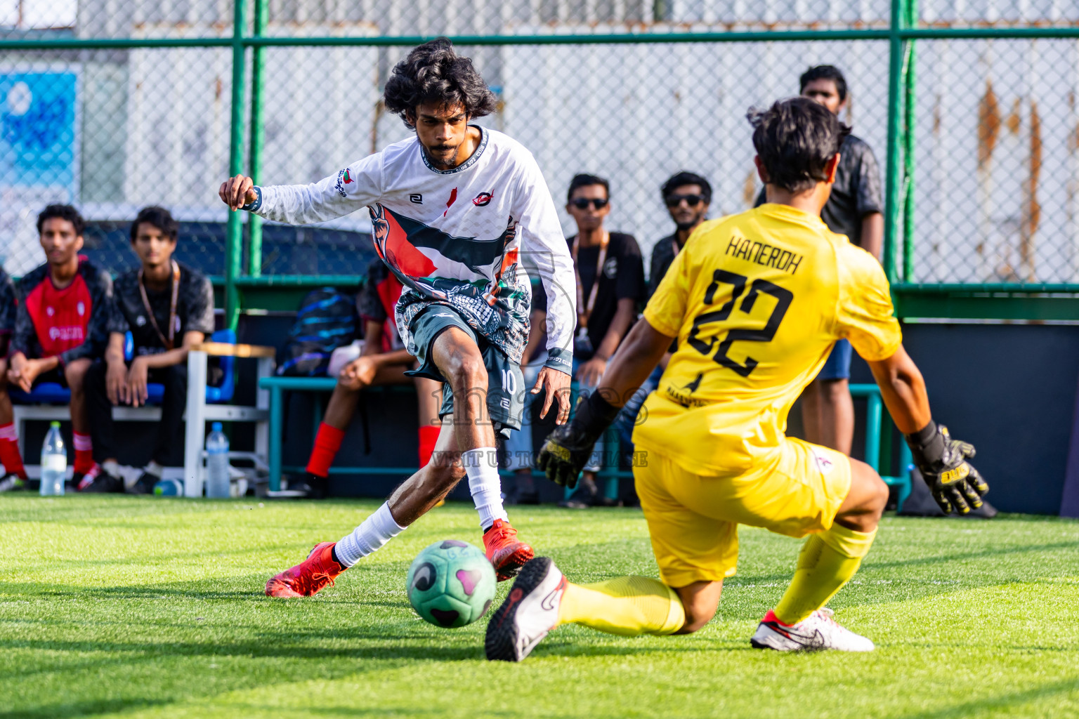 Young Stars vs SDZ Juniors in Day 8 of BG Futsal Challenge 2024 was held on Tuesday, 19th March 2024, in Male', Maldives Photos: Nausham Waheed / images.mv