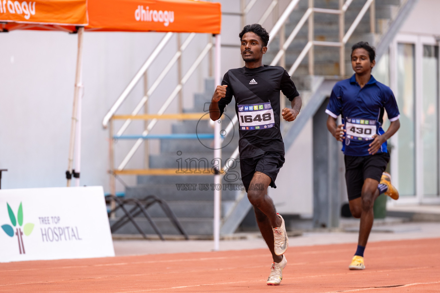 Day 6 of MWSC Interschool Athletics Championships 2024 held in Hulhumale Running Track, Hulhumale, Maldives on Thursday, 14th November 2024. Photos by: Ismail Thoriq / Images.mv