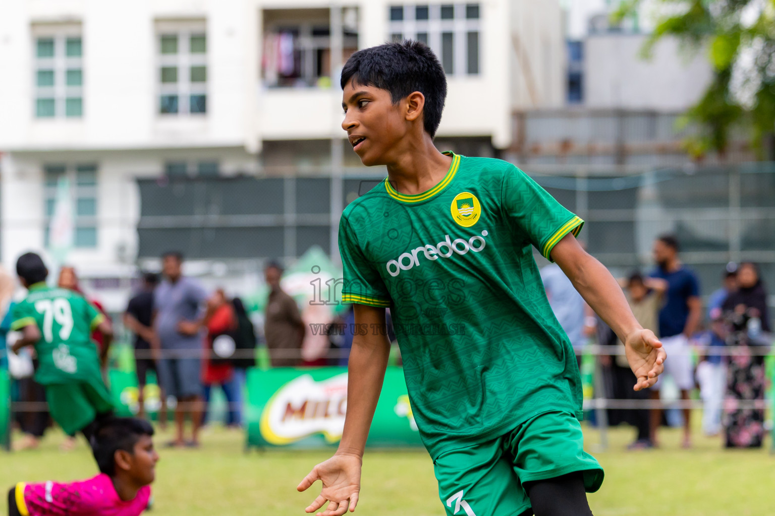 Day 1 of MILO Academy Championship 2025 (U-12) was held at Henveiru Stadium in Male', Maldives on Thursday, 1st May 2025. Photos: Nausham Waheed / images.mv